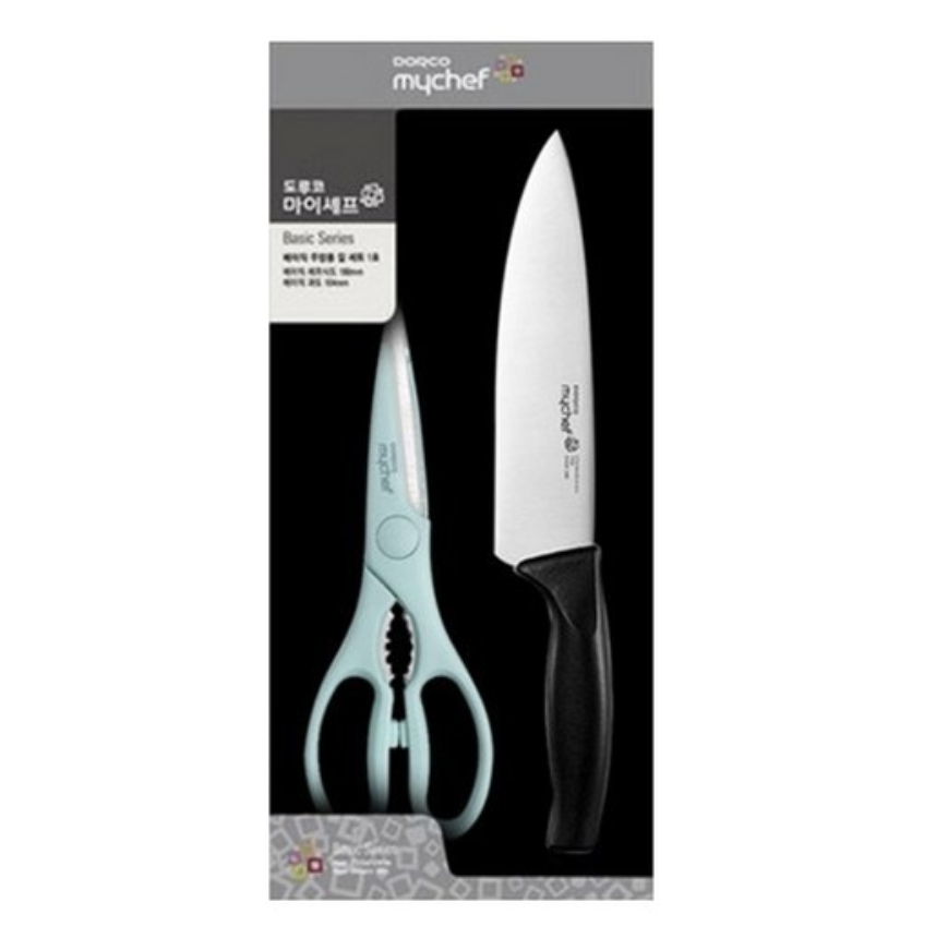 도루코 뉴베이직 주방용 2호 칼+가위세트