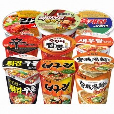 컵라면 소컵 6입 인기모음 골라담기(신라면,새우탕,튀김,오징어짬뽕,김치,육개장,짜파,너구리,삼양,불닭)