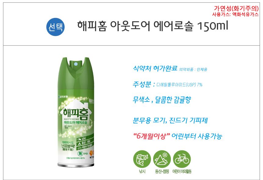 야외용모기향/캠핑용.낚시용 모기향/산도깨비 모기향 5p 5통