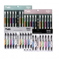 웰스차콜 데일리칫솔 10개입 /초극세모 /탄력모/렌덤발송